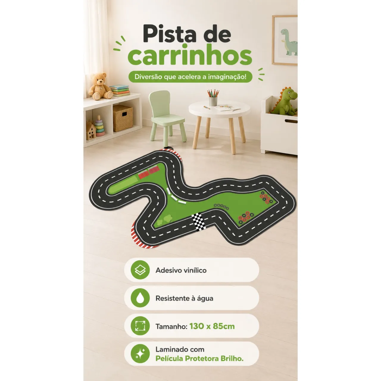 Adesivo Pista de Corrida Passeio ao Parque