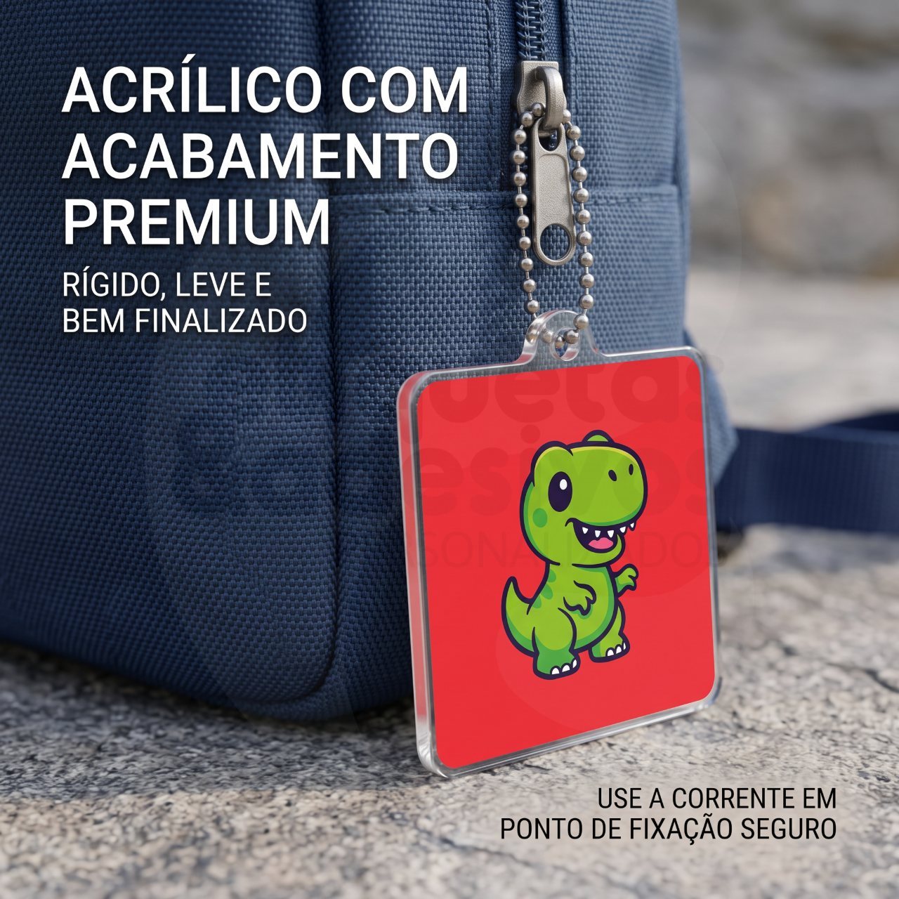 Tag Quadrado com Desenho