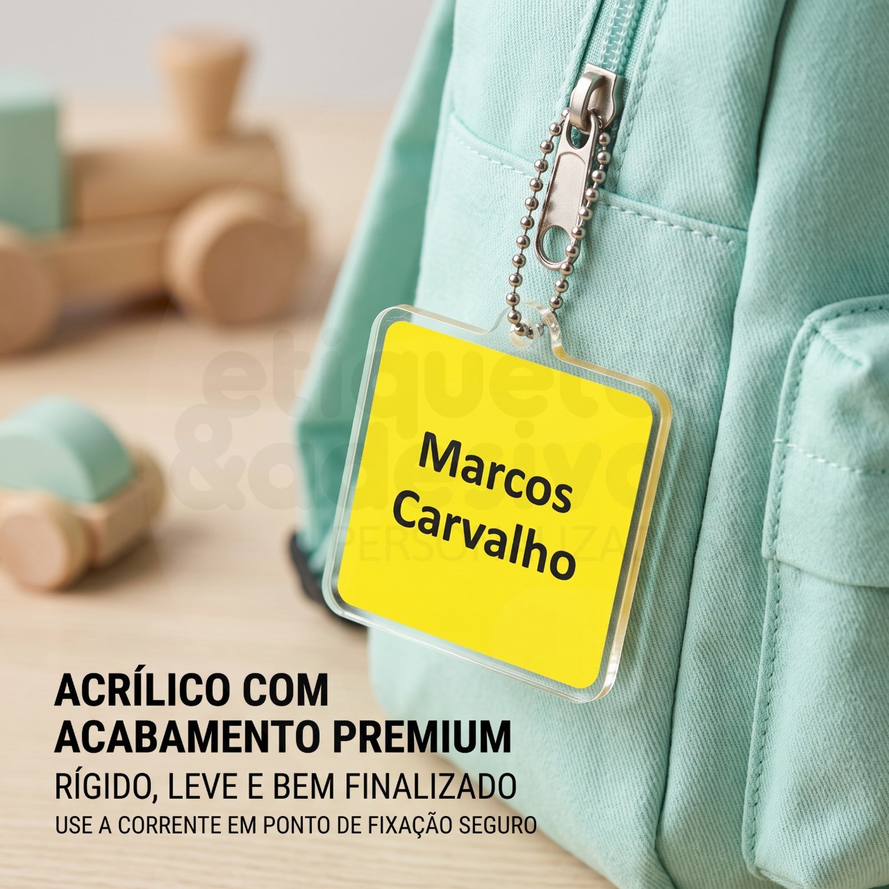 Tag Quadrado com Foto