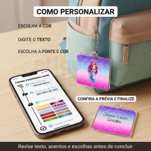 Tag Quadrado com tema