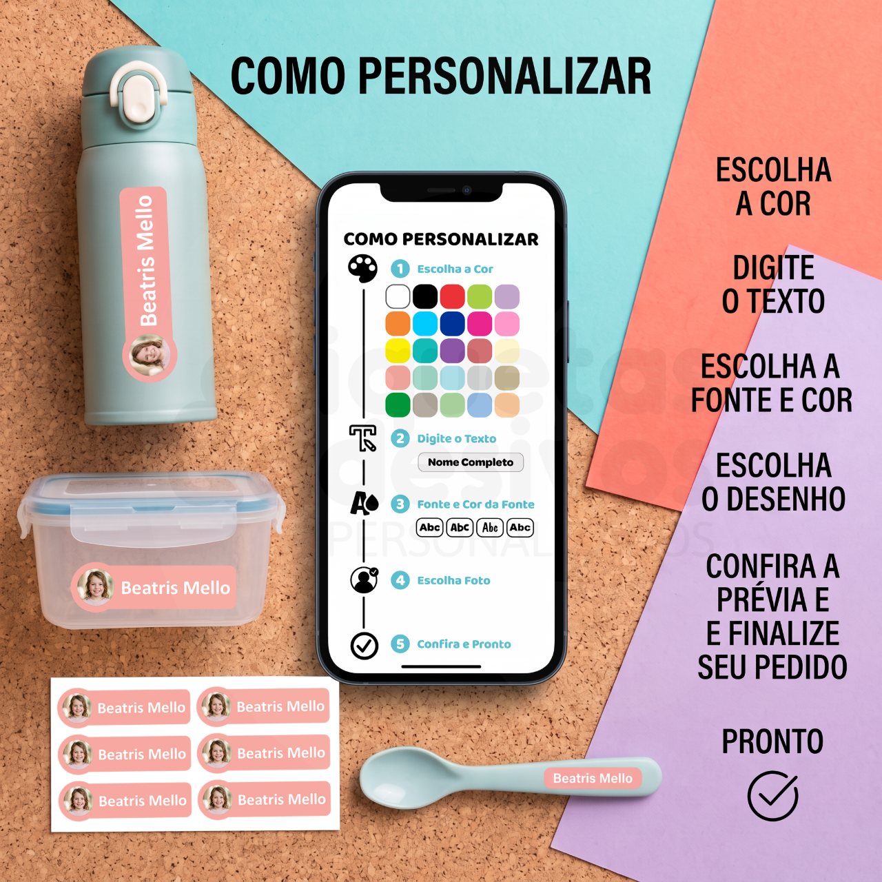 Kit Creche com foto
