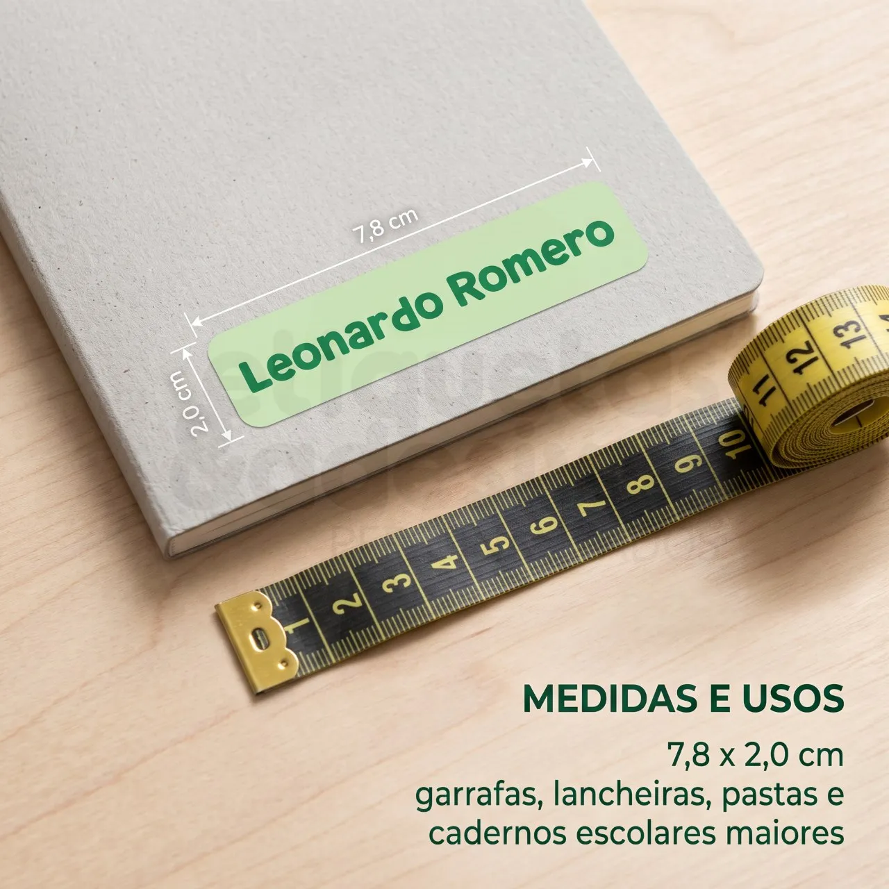 Etiqueta Grande com Desenho