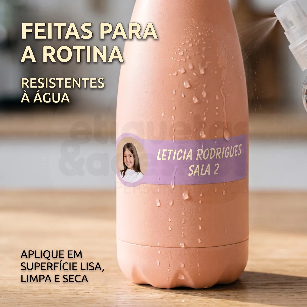 Etiqueta Grande com Foto