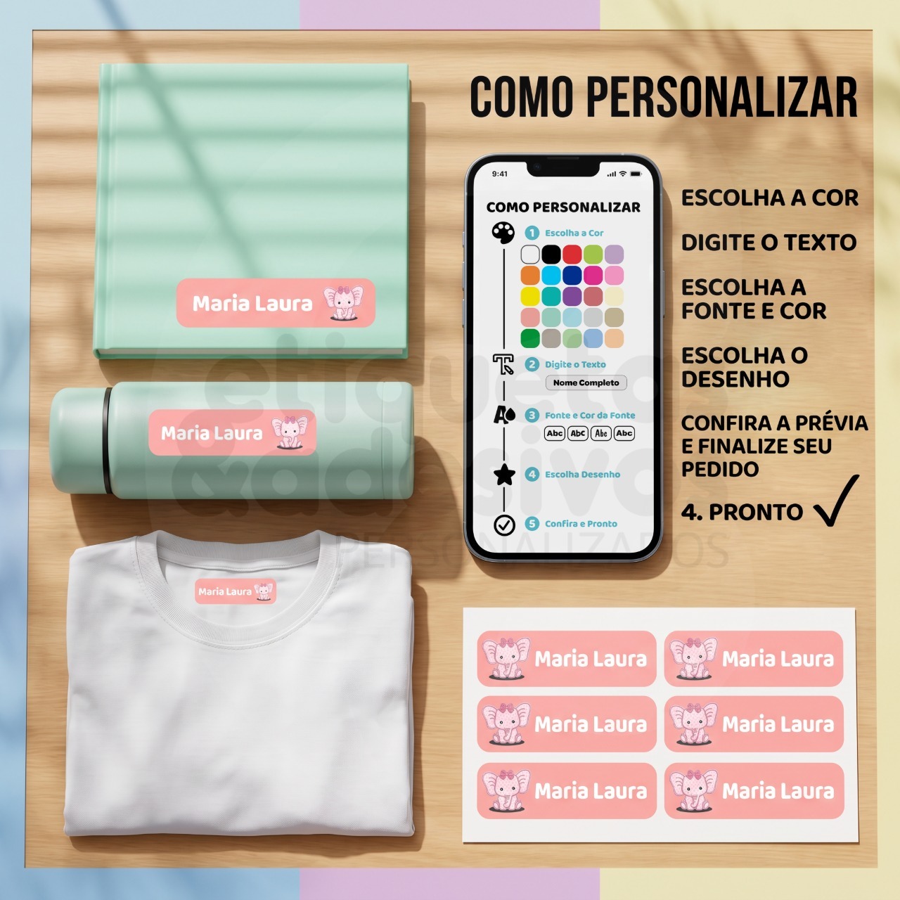 Kit 2 com desenho
