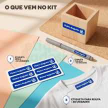 Etiqueta para ROUPAS com Desenho (Iron-on)
