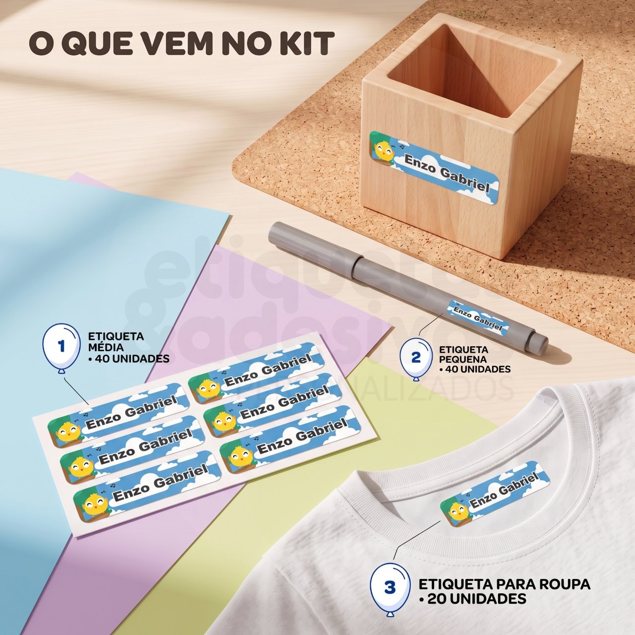Kit 4 com tema