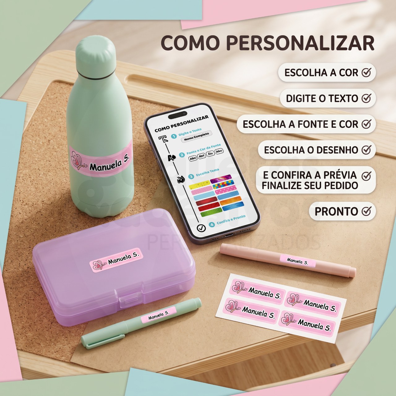 KIT ADESIVAS COM TEMA