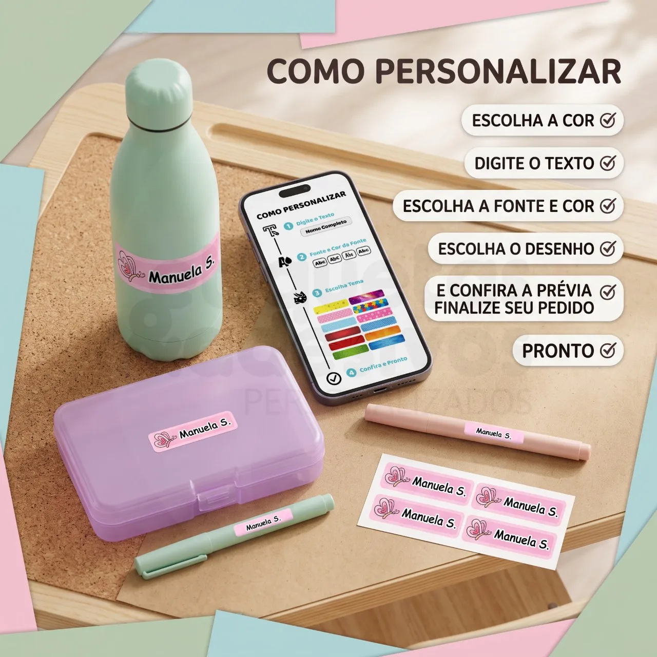KIT ADESIVAS COM TEMA