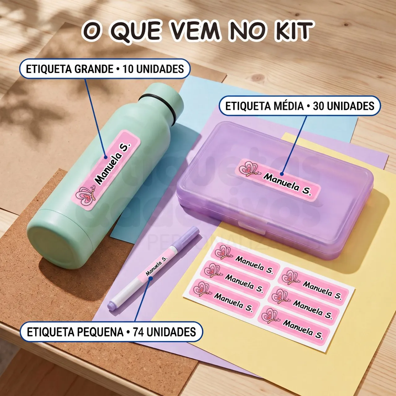 KIT ADESIVAS COM TEMA
