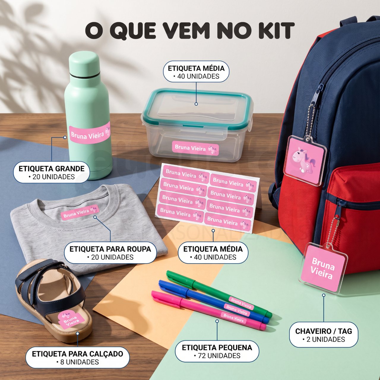 Kit Colégio com desenho