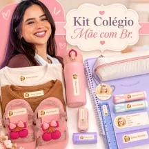 Kit Colégio com foto - MÃE COM BR