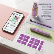 Kit Etiquetas para maquiagem