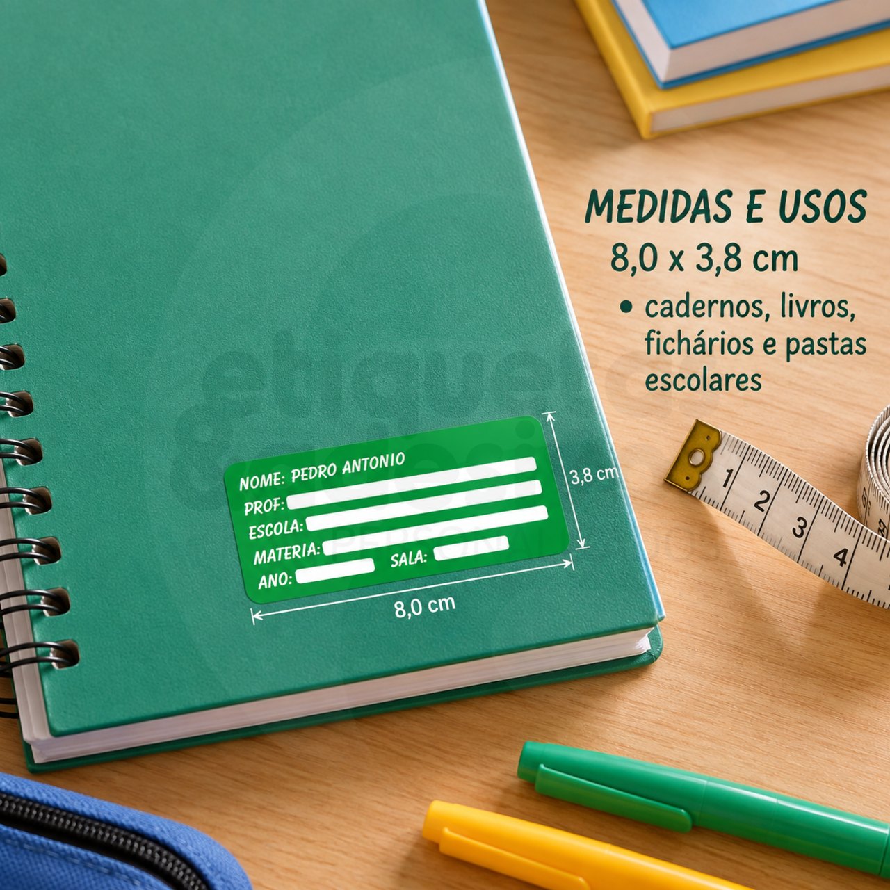 Etiqueta para matéria