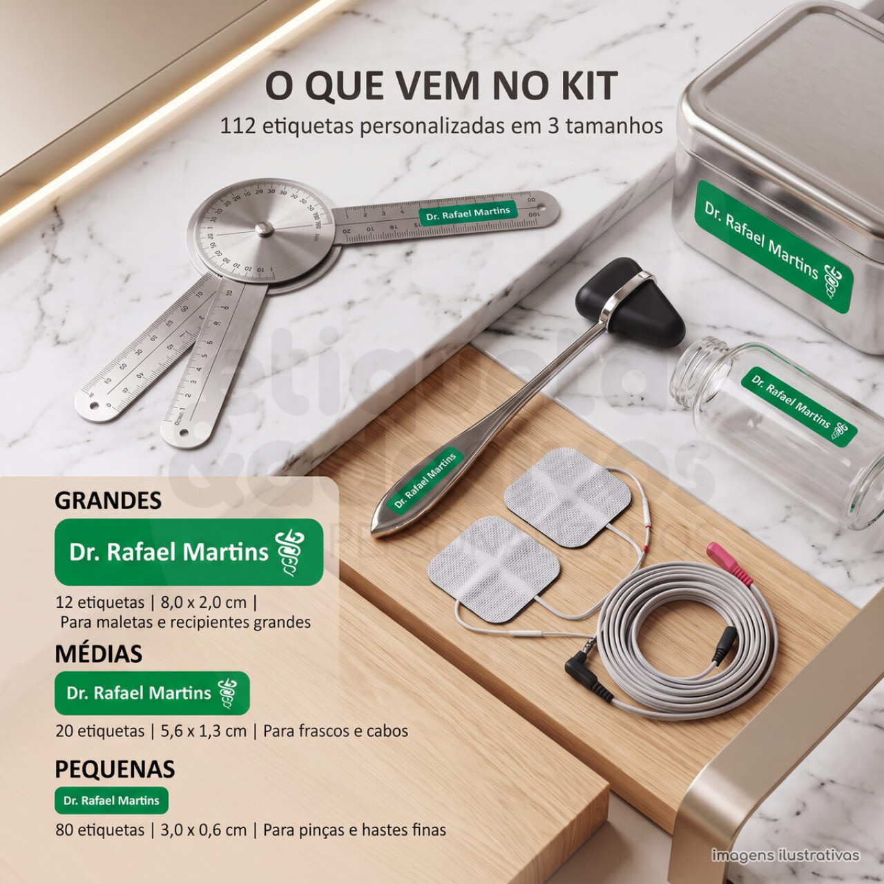 Kit Etiquetas para Instrumentais da Saúde