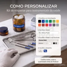 Kit Etiquetas para Instrumentais da Saúde - 2