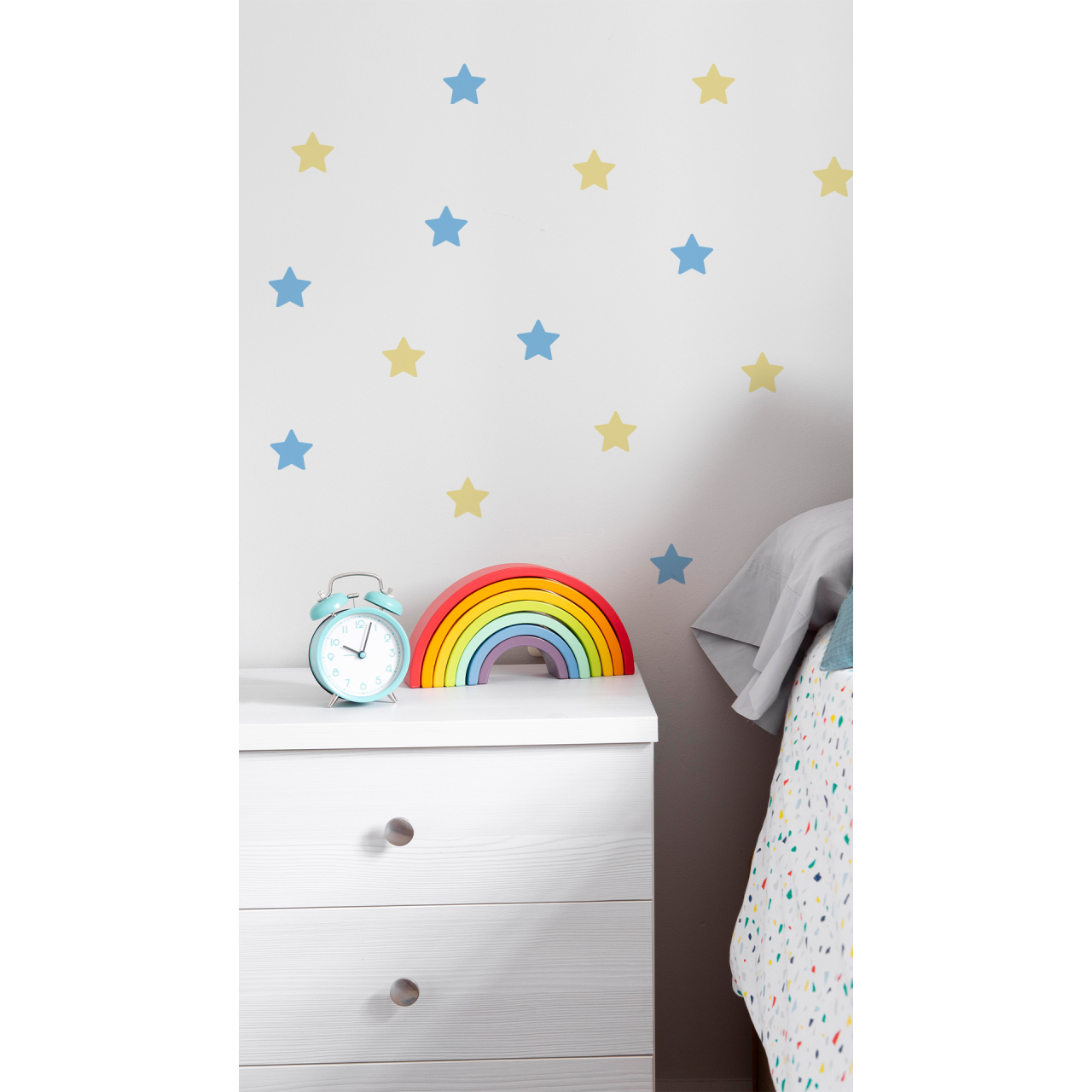 Adesivo Poá Estrela Aurora Céu de Baunilha