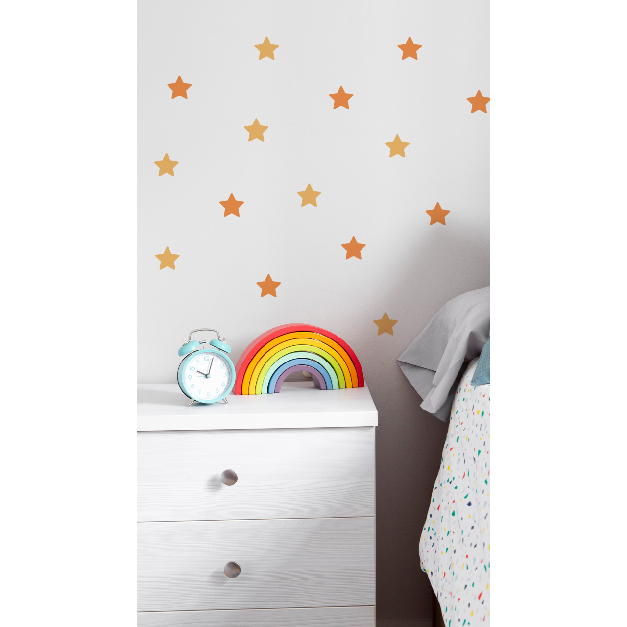 Adesivo Poá Estrela Aurora Pôr do Sol