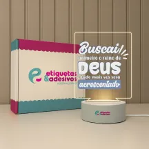 Luminária Buscai o Reino de Deus