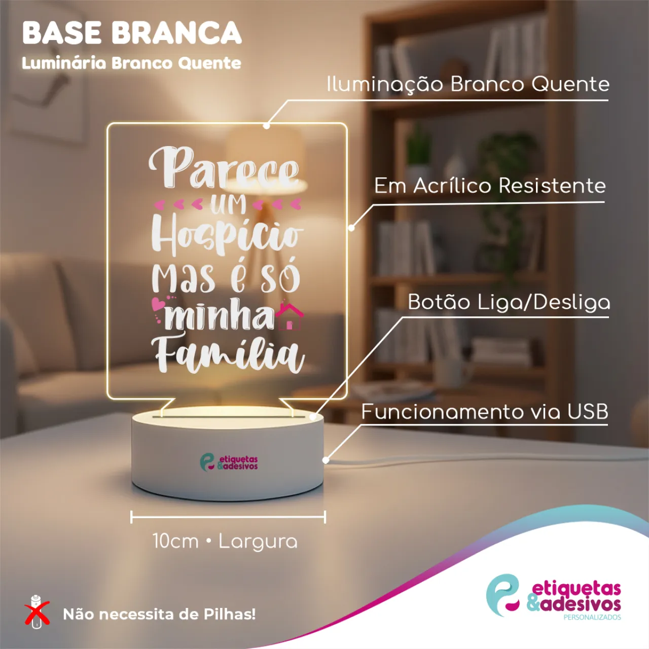 Luminária Parece um Hospício