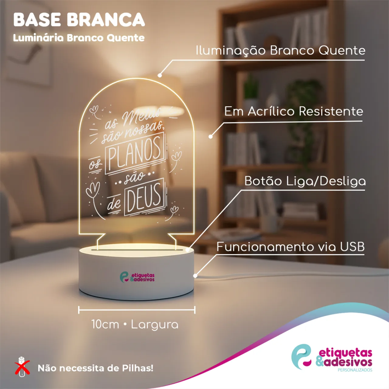 Luminária Planos de Deus
