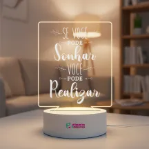 Luminária Se Você Pode Sonhar