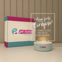 Luminária Seja Forte e Corajoso