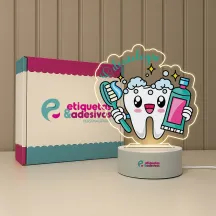 Luminária Odontologia Escova Rosa