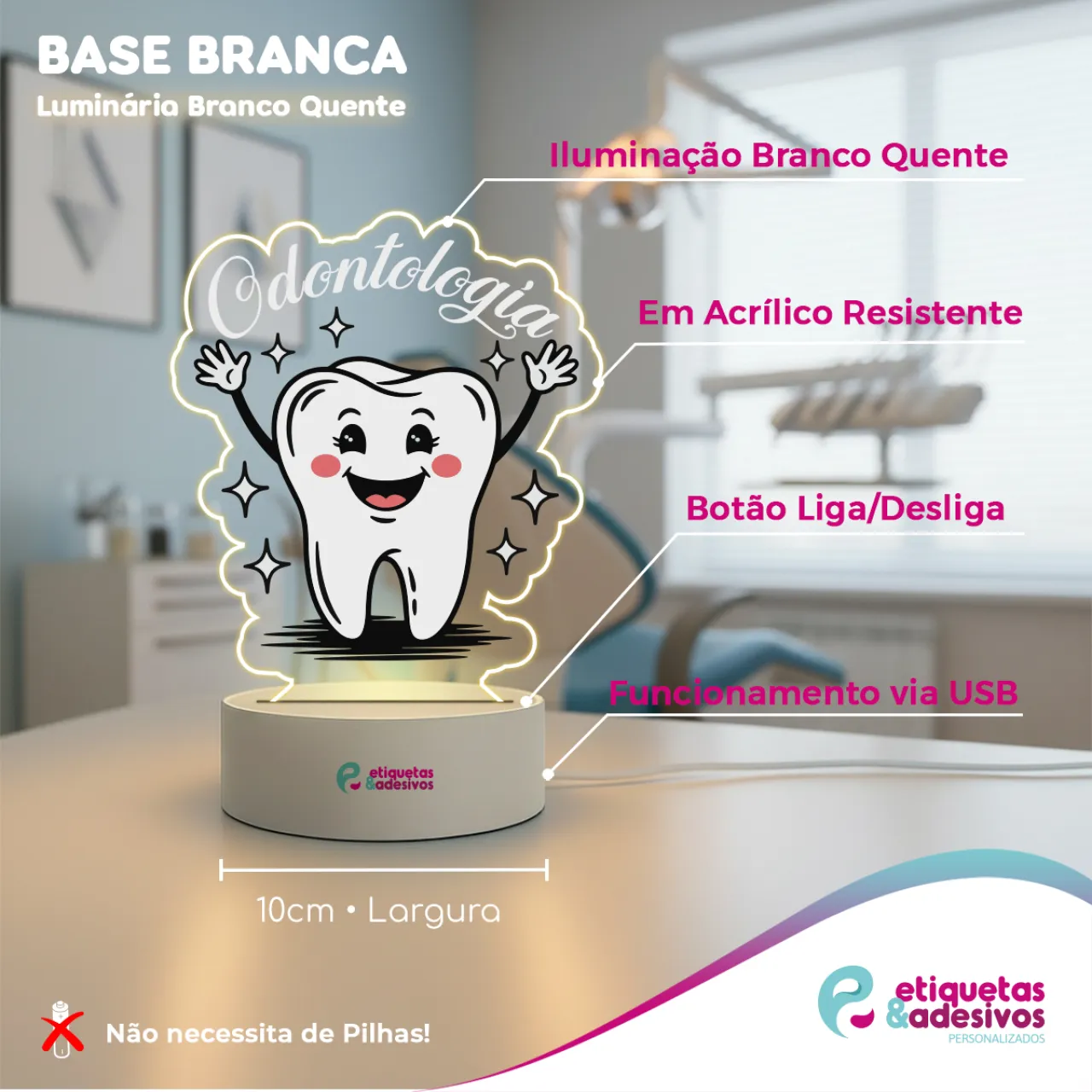 Luminária Odontologia Happy