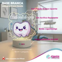 Luminária Odontologia Dente Baby