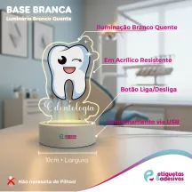 Luminária Odontologia Dentinho Piscando
