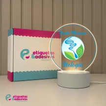 Luminária Profissões Biologia Com Nome