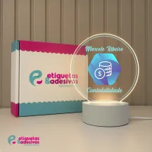 Luminária Profissões Contabilidade Com Nome