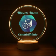 Luminária Profissões Contabilidade Com Nome