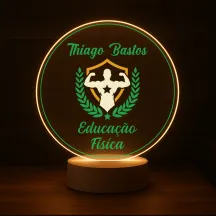 Luminária Profissões Educação Física Com Nome