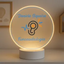Luminária Profissões Fonoaudiologia Com Nome