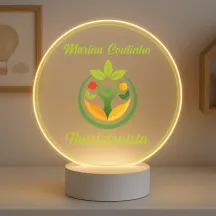 Luminária Profissões Nutricionista Com Nome