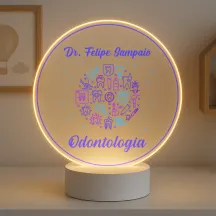Luminária Profissões Odontologia Com Nome