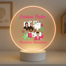 Luminária Profissões Recursos Humanos Com Nome