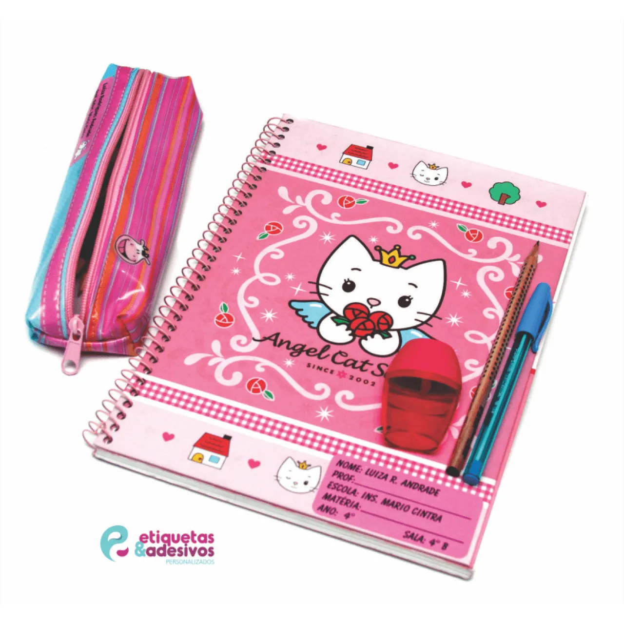 Etiqueta  para materia com desenho