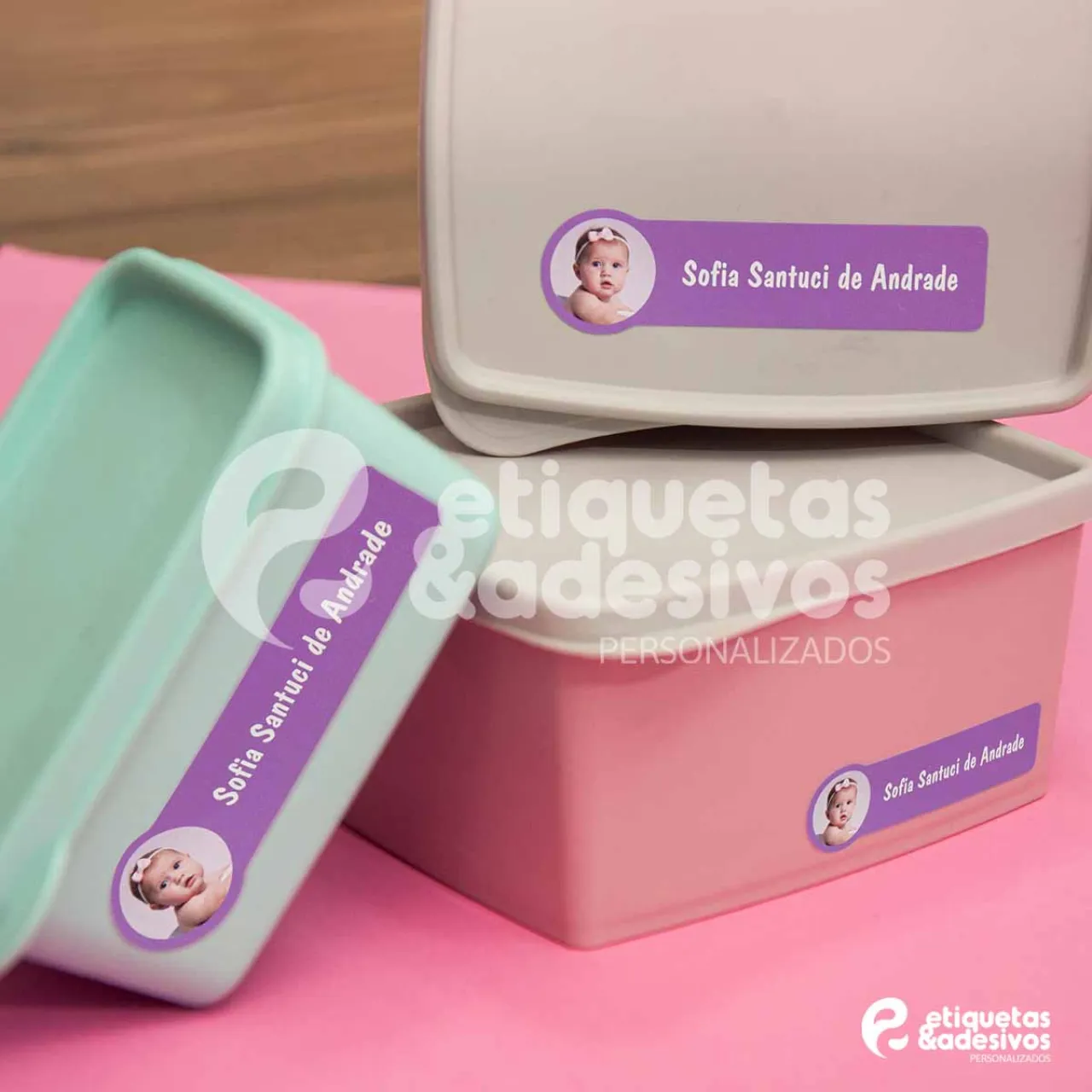 Etiqueta Grande com Desenho