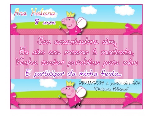 Convites de aniversário