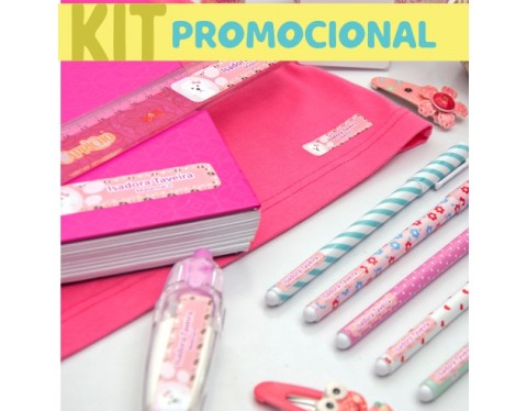 Kit promocional com desenho